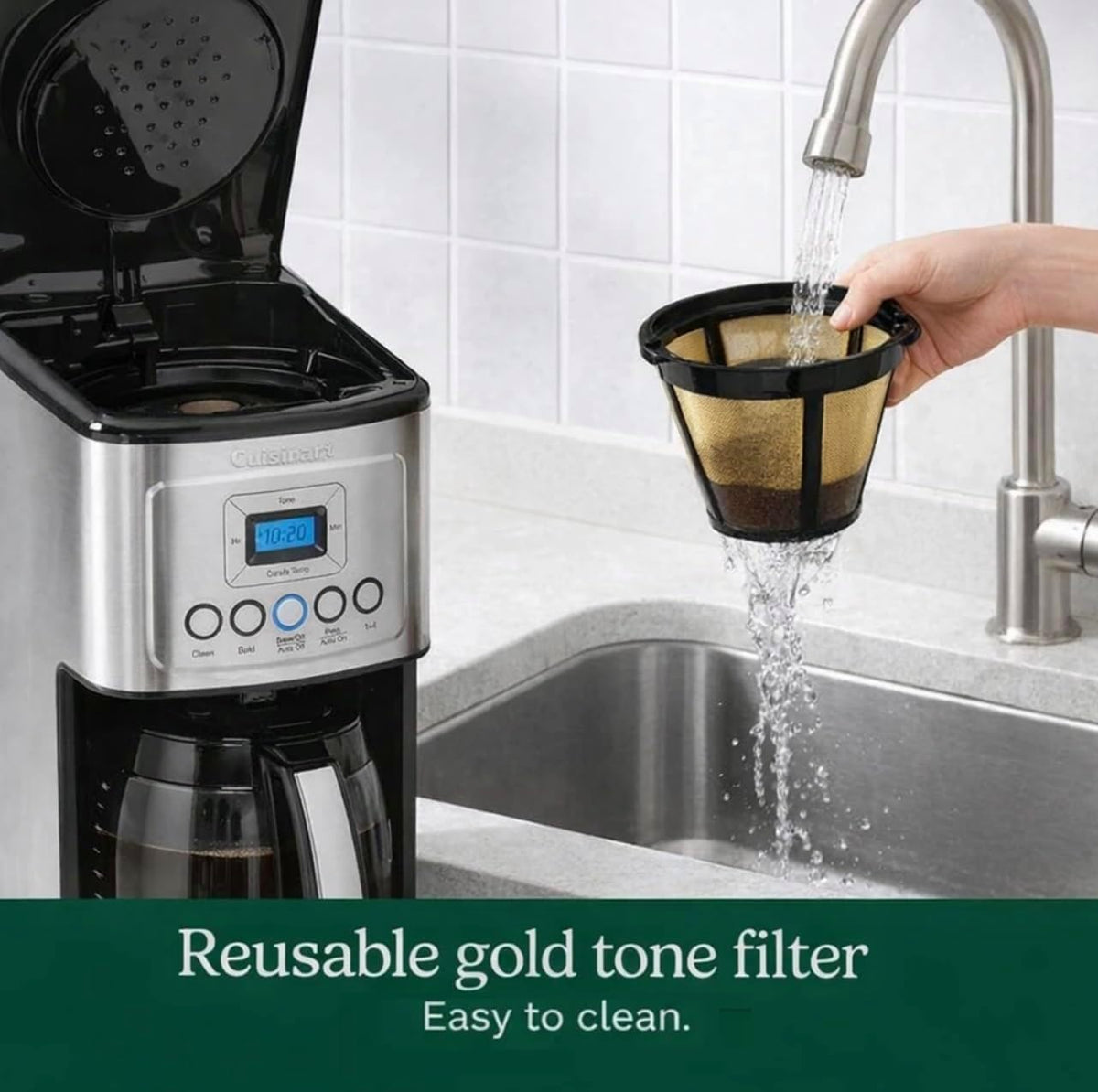 Cuisinart 14-Cup Coffee Maker, Programmable PerfecTemp Glass Carafe Coffee Machine with 1-4 Cup Setting, Brew Strength Control and Pause, Stainless Steel, DCC-3200NAS