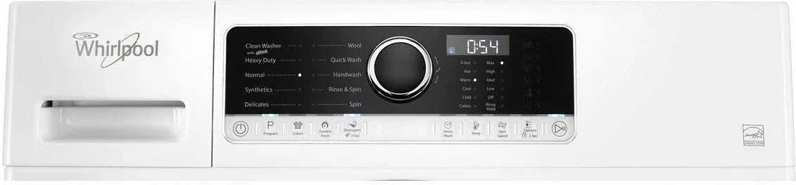 Whirlpool – 2.3 Cu. Ft. High Efficiency Stackable Front Load Washer with Detergent Dosing Aid – White
