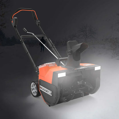 Yard Force YF60VRX Single-Stage Snow Blower 22″ w/ Lithium-Ion Battery and Fast Charger 60V New