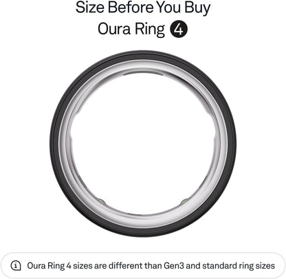 Oura Ring 4 – Silver – Size 8