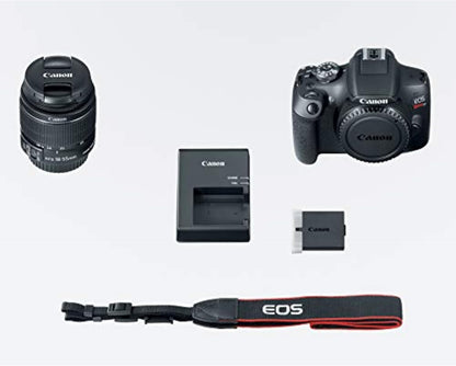 Canon EOS Rebel T7 DSLR Camera with 18-55mm Lens, 24.1MP Sensor & Built-In Wi‑Fi