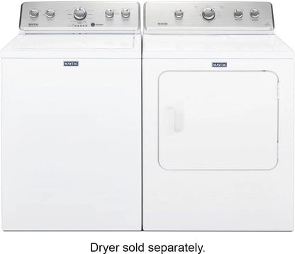 Maytag – 3.8 Cu. Ft. High Efficiency Top Load Washer with PowerWash Agitator – White