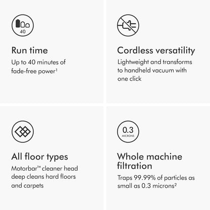 Dyson V8 Plus Cordless Vacuum, Cleans Hard Floors and Carpets