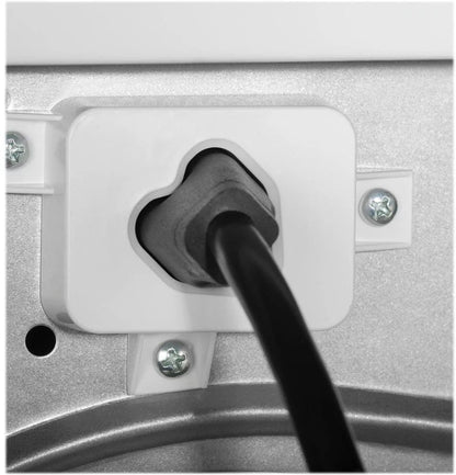 GE – 2.4 Cu. Ft. High Efficiency Stackable Front Load Washer with Steam and Sanitize – White
