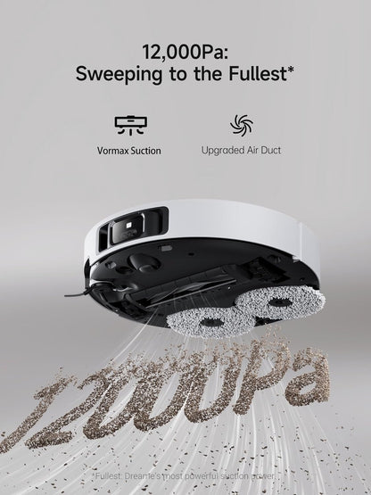 Dreame X40 Ultra Robot Vacuum with 12,000Pa Suction, Liftable Mop, Self-Cleaning & Auto-Empty