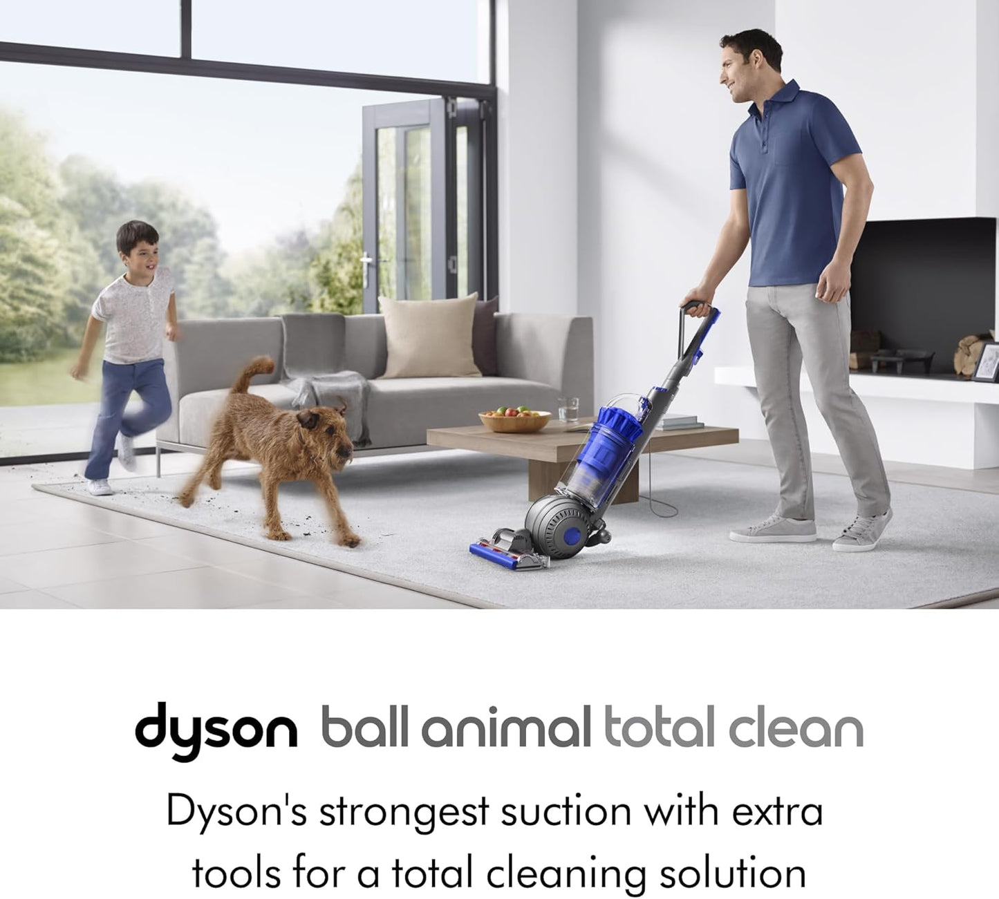 Dyson Ball Animal 3 Extra Upright Vacuum, Corded, 290AW, De-tangling Motorbar Cleaner