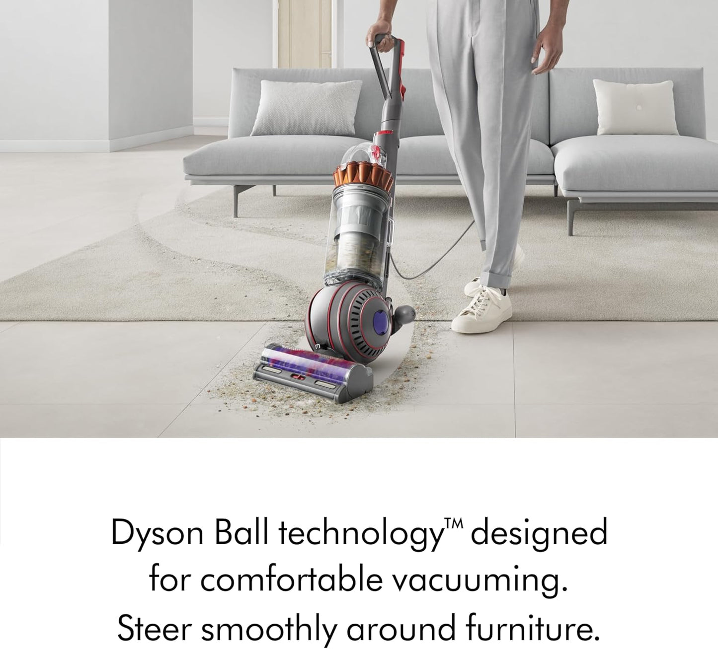 Dyson Ball Animal 3 Extra Upright Vacuum, Corded, 290AW, De-tangling Motorbar Cleaner
