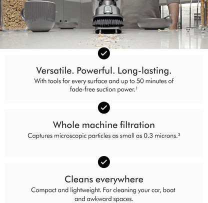 Dyson Car+Boat Handheld Vacuum, Cordless and Lightweight, Cleans Hard Surfaces