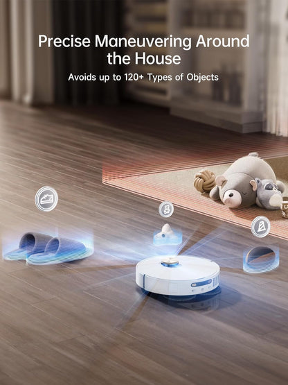 Dreame X40 Ultra Robot Vacuum with 12,000Pa Suction, Liftable Mop, Self-Cleaning & Auto-Empty