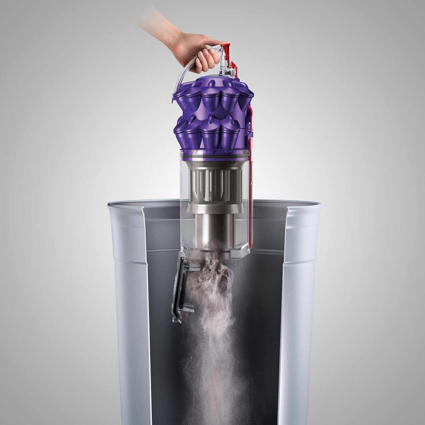 Dyson DC50 Animal Compact Upright Vacuum Cleaner, Iron/Purple – Corded