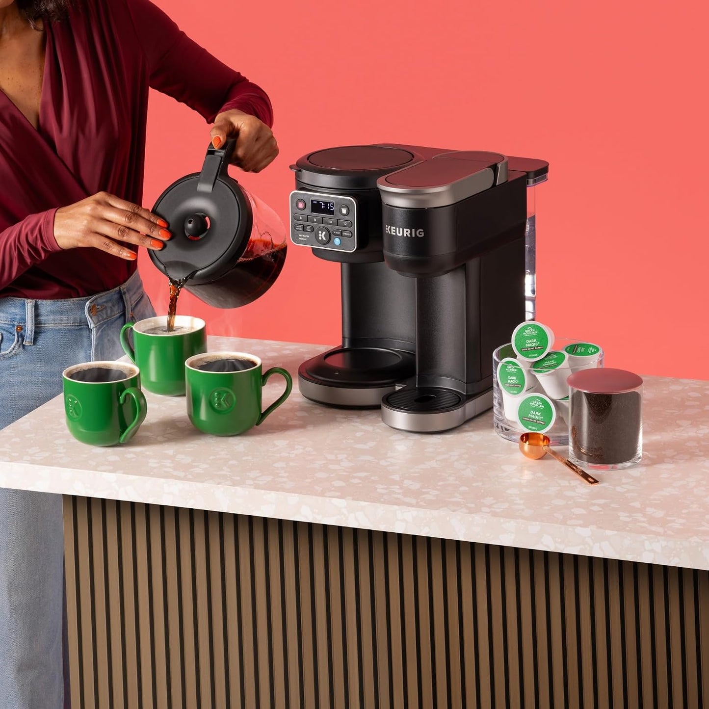 Keurig K-Duo Hot & Iced Single Serve & Carafe Coffee Maker, MultiStream Technology, 72oz Reservoir (Gen 2)