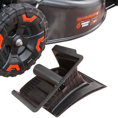 24 in. 201 cc SELECT PACE 6 Speed CVT High Wheel RWD 3-in-1 Gas Walk Behind Self Propelled Lawn Mower W/ Recoil Start