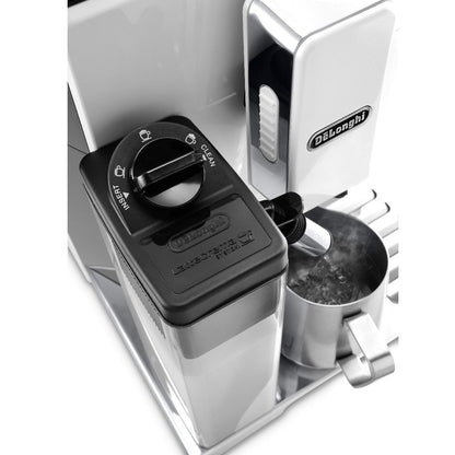 DeLonghi Eletta Cappuccino Super Automatic Espresso Machine (ECAM44660W / White)