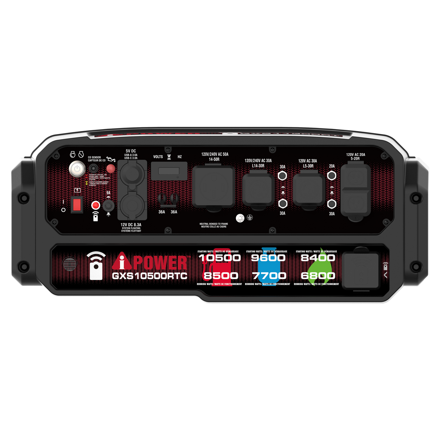GXS10500RTC – Tri-Fuel Remote Control Generator