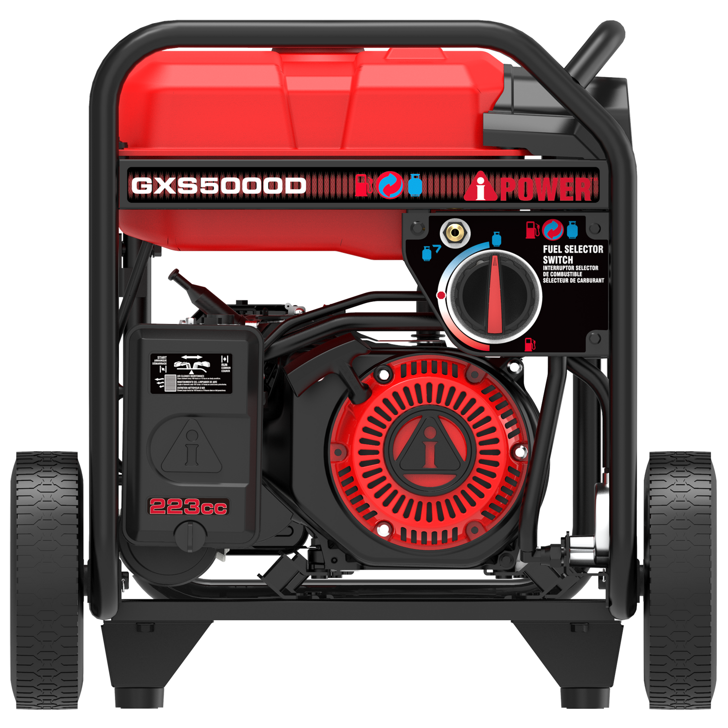 GXS5000D Dual Fuel Portable Generator