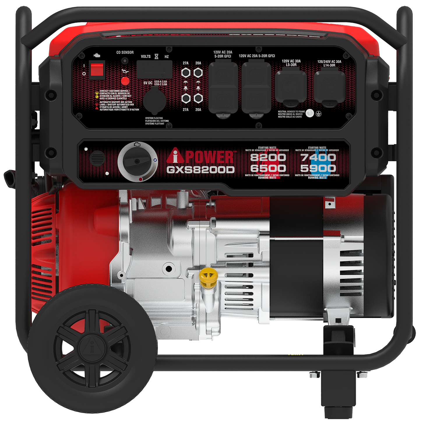 GXS8200D 8200-Watt Dual Fuel Generator