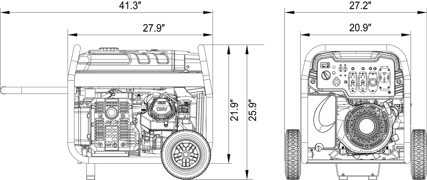 SUA12000EDP Dual Fuel Generator