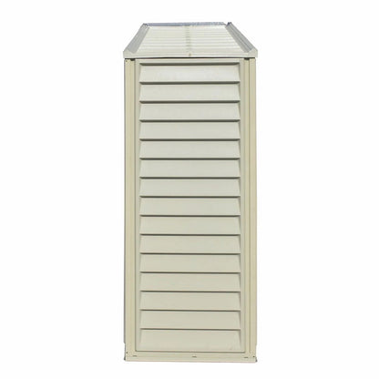 DuraMax 10.5ft x 2.75ft SidePro Vinyl Shed with Foundation Kit